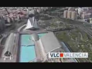 VALENCIA LA VILLE Vue d'hélicoptére