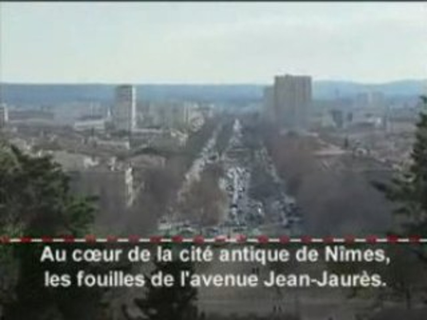 Nimes,les fouilles de l'avenue Jean-Jaurès. - Vidéo Dailymotion