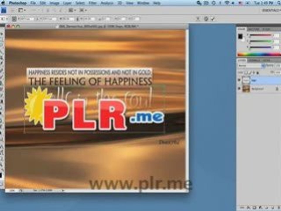 Brand PLR Content Wallpapers with Your Logo Using Photoshop