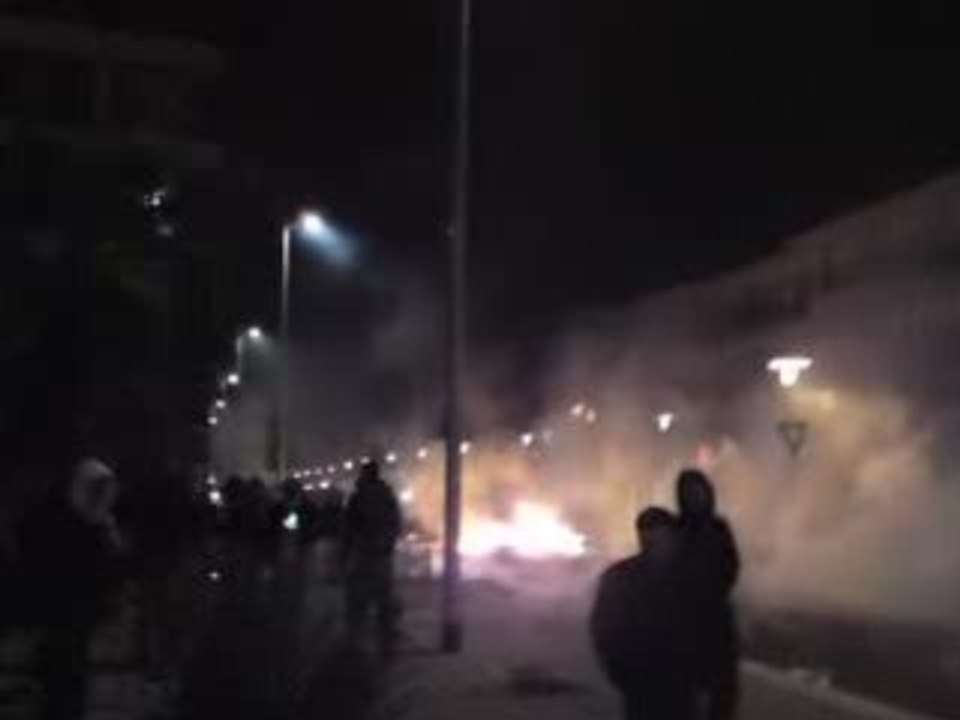 émeute à Saint Nazaire le 29 janvier 2009