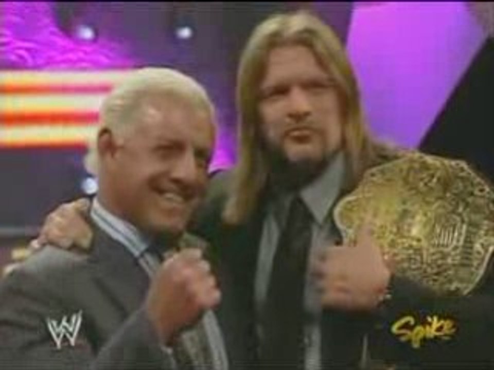 Batista Destory Triple h and Ric Flair