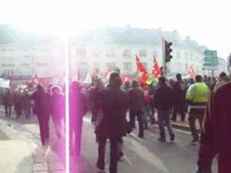 Manifestation Caen 29 janvier 2009 vers la gare