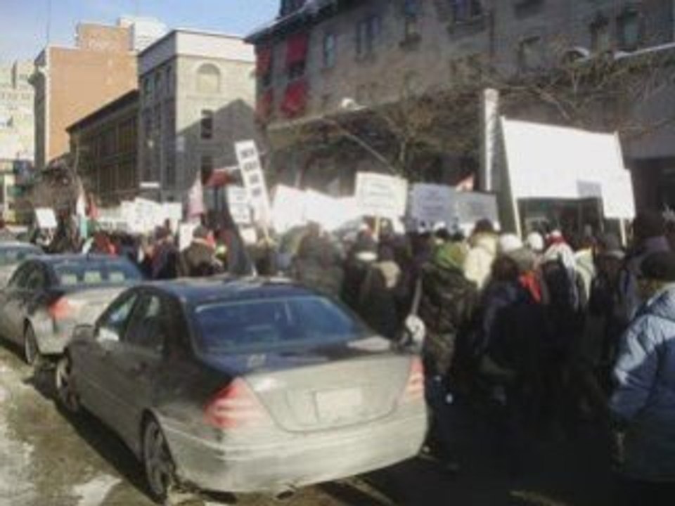 Manifestation pour Gaza le 25 janvier 2009 à Montréal