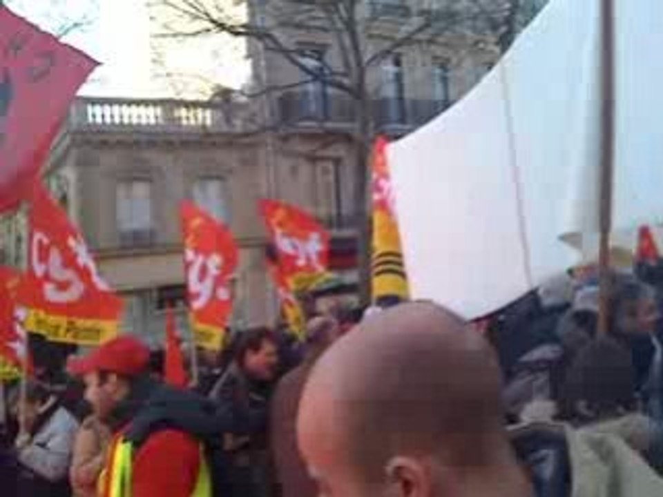 Greve nationale Paris 29 Janvier 2009