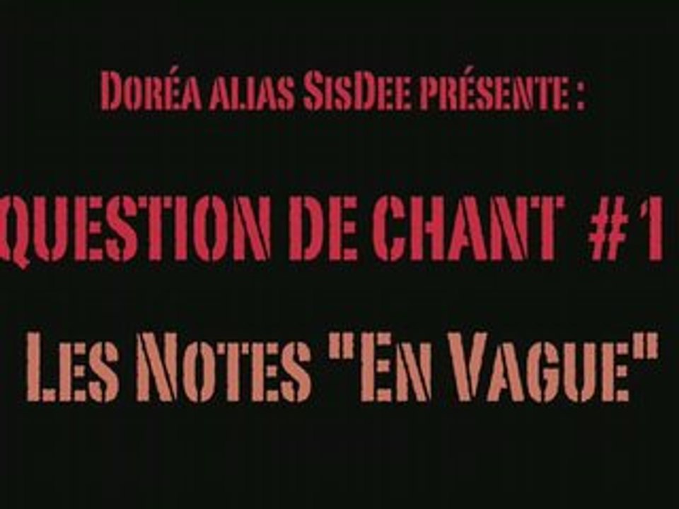 COURS DE CHANT AFROPEEN #1 - AFROPEAN SINGING LESSON #1