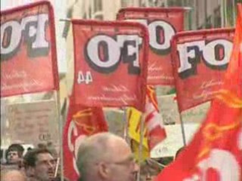 Manifestation à Nantes le 29 janvier 2009