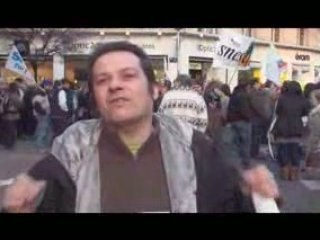 Laurent Ripart dans la manifestation à Chambéry