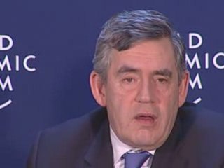Gordon Brown speaks about economic downturn