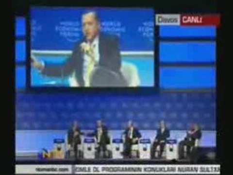Ministre turc Erdogan à davos
