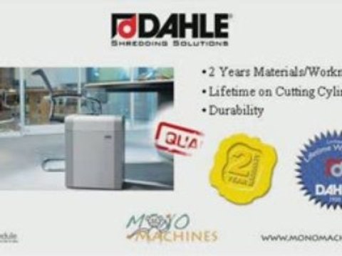 Dahle 20831 EC Cross Cut Shredder Warranty