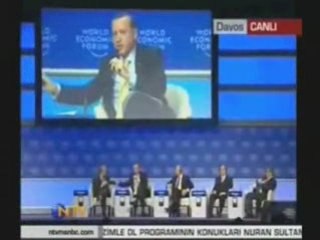 Colère du Premier Ministre Turc Erdogan à Davos 2009