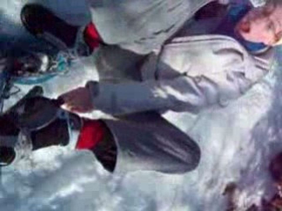 j'enleve mes raquettes