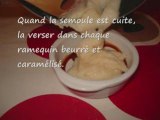 Recette du gâteau de semoule