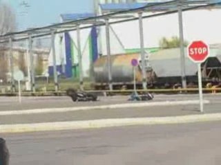 Chute stoppie toni