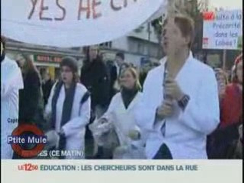 Les chercheurs sont dans la rue