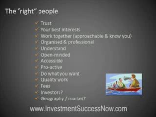 Investment Basics: Who Do I Need On My Money Making Team?