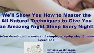 STOP Snoring naturally. Snoring cures finally unveiled!
