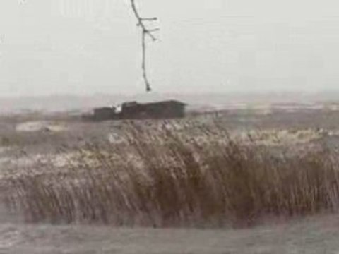 cabane dans la tempête Klaus Lac de Sanguinet Landes