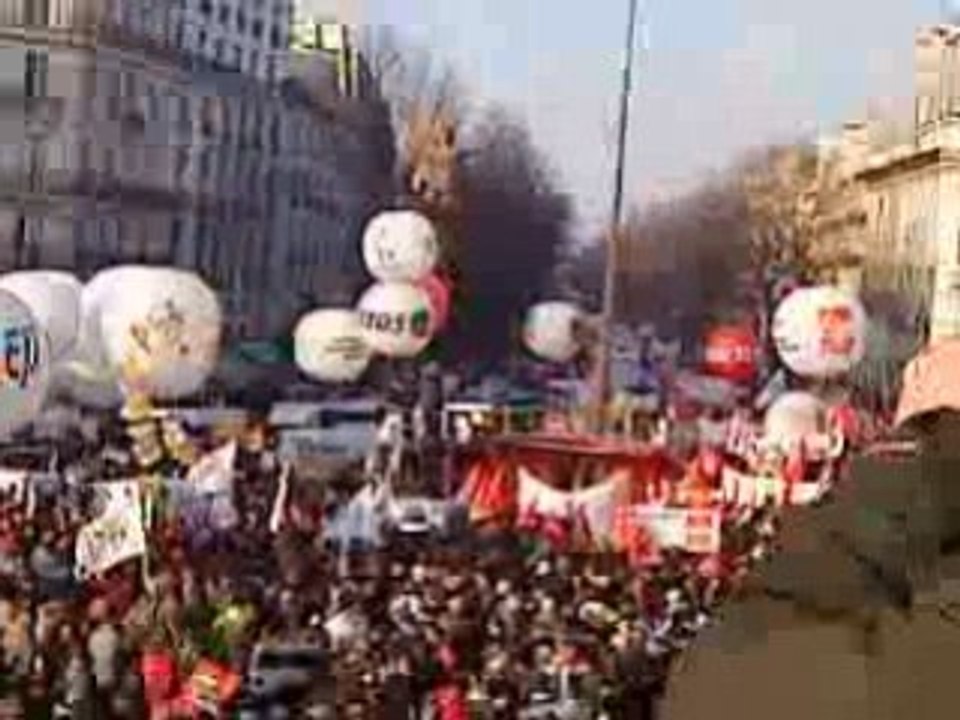 Manifestation LRU 29 Janvier 2008 grève Paris7 Denis Diderot