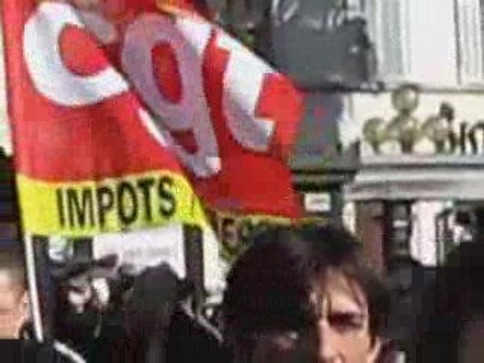 29 janvier 2009 Manif CGT Impot Tresor  Marseille DGFIP