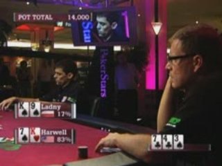World cup of poker WCP III  Harwell flops top pair