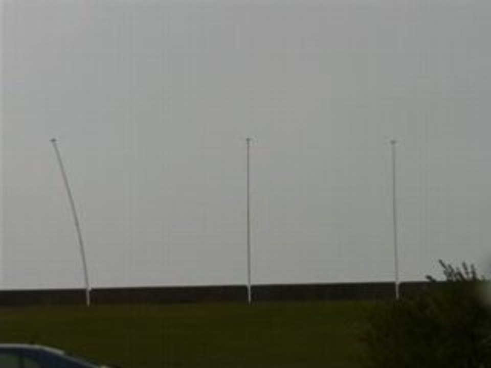 en pleine tempête Biscarrosse Plage samedi 24 janvier 2009