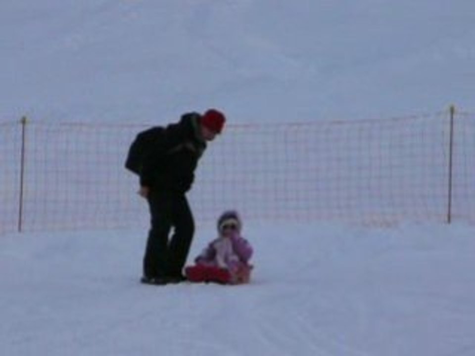 2ème descente en luge de Lulu