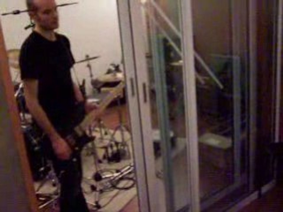 Enregistrement des guitares de IN RECOIL