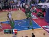 NBA Rasheed Wallace gets a huge block against the Celtics