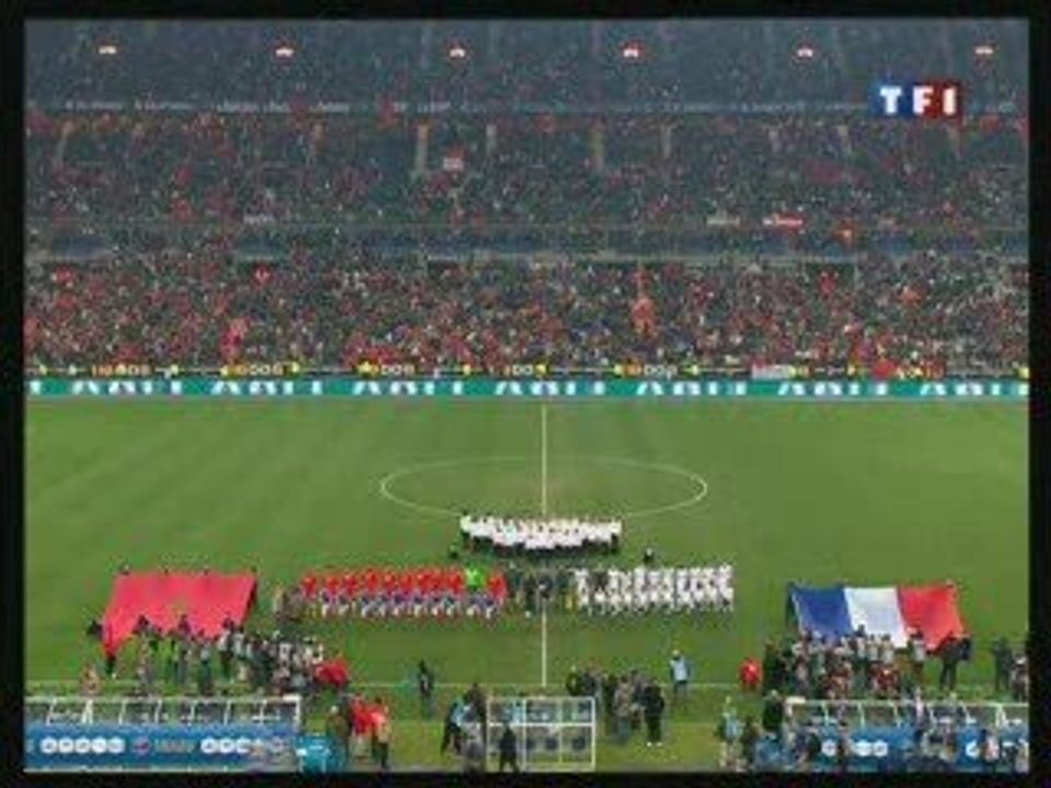 HYMNE NATIONAL MAROCAIN AU STADE DE FRANCE
