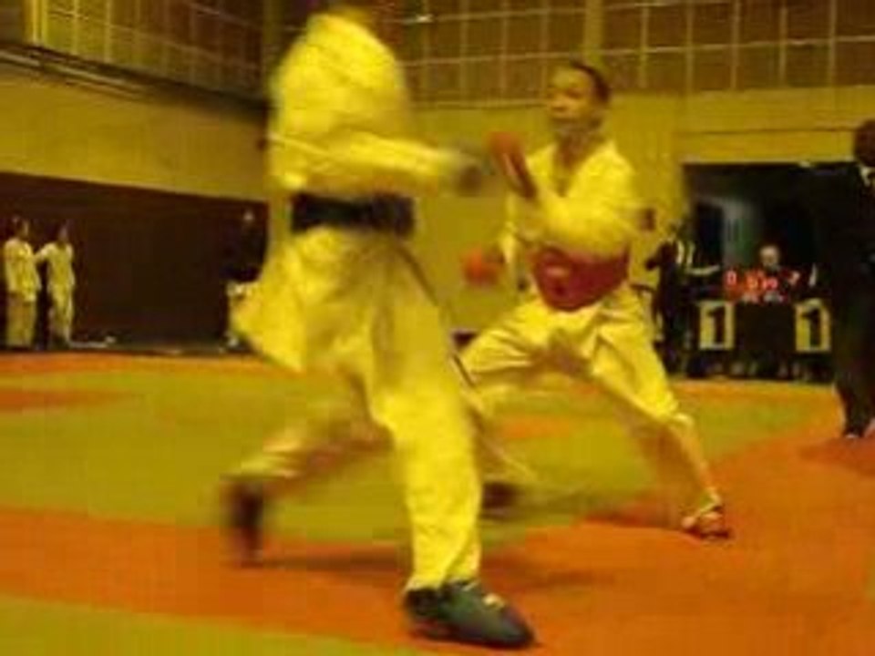 Amin en bleu 1er tour en open cadets