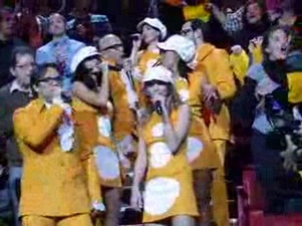 Les enfoirés font leur cinéma Claire Keim / David Hallyday