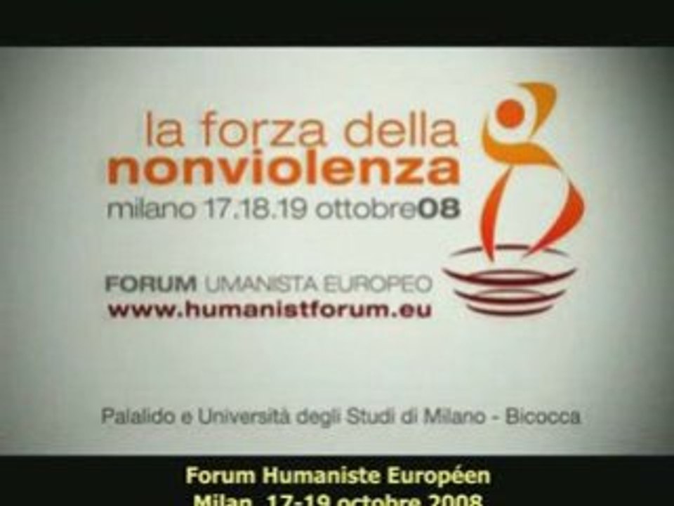 Video-synthèse du 2ème Forum Humaniste Européen