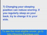 Eliminate Snoring - 10 Tips to Stop Snoring Naturally