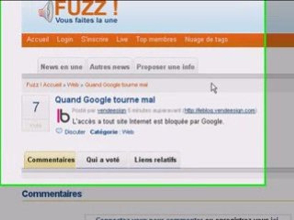 Bug Google:  hacké ? 09.31.01