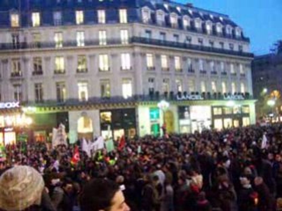 Place Opéra - manif du 29 01 2009