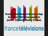 Grand rassemblement devant France Télévisions 31/01/09
