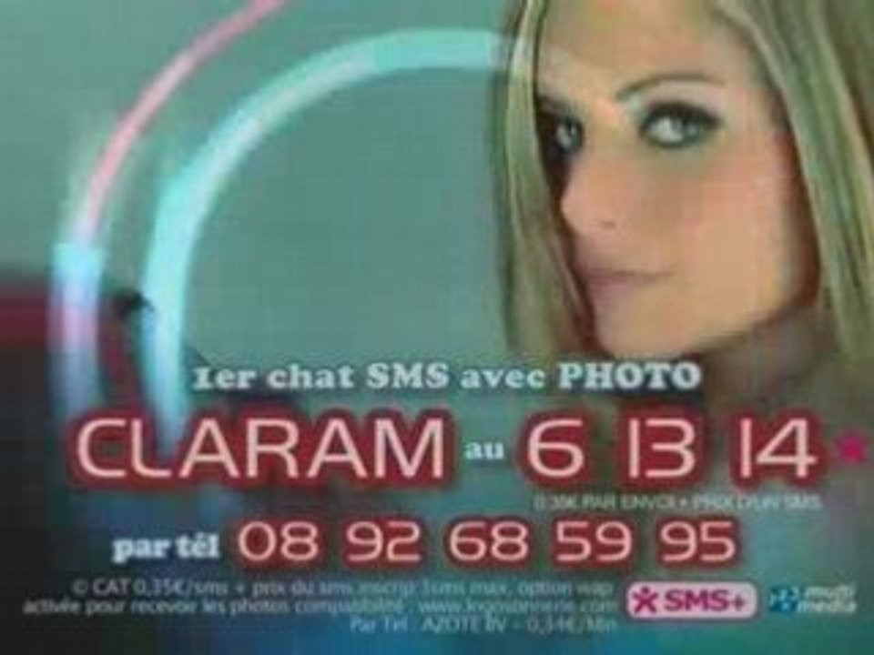 Pub 08 92 68 59 95 ou CLARAM au 6 13 14 Pub Clara Morgane