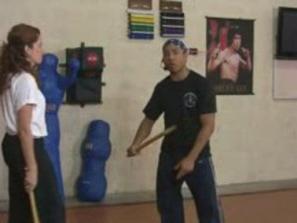 Phillipino Kali Stick Fighting Attack by Drawing (Baiting)