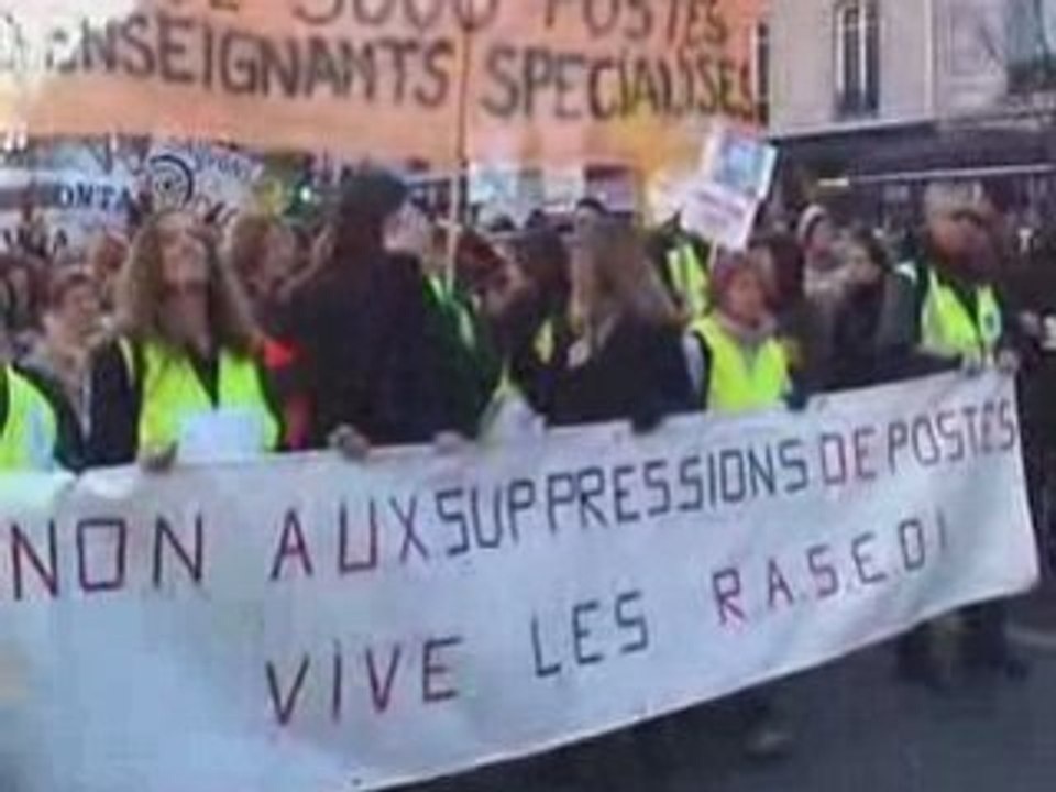 Sauvons les RASED  - Manifestation du 29 janvier à Paris