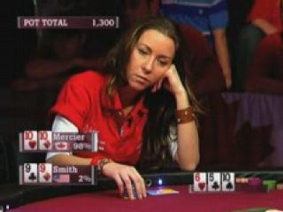 World Cup of Poker WCP III Isabelle Mercier flops trips