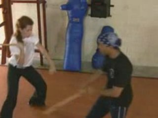 FMA Stick Fighting Strategies Single Direct Attack