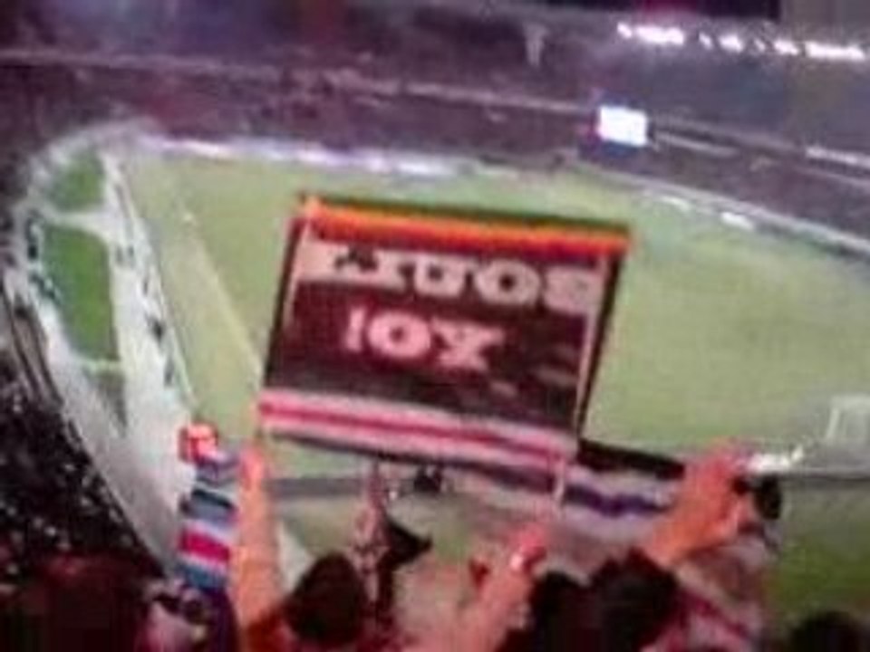 PSG CAEN échange tribune g auteuil