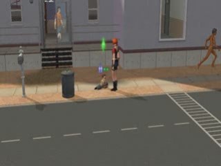 Les sims 2 avec le code StrechSkeleton **