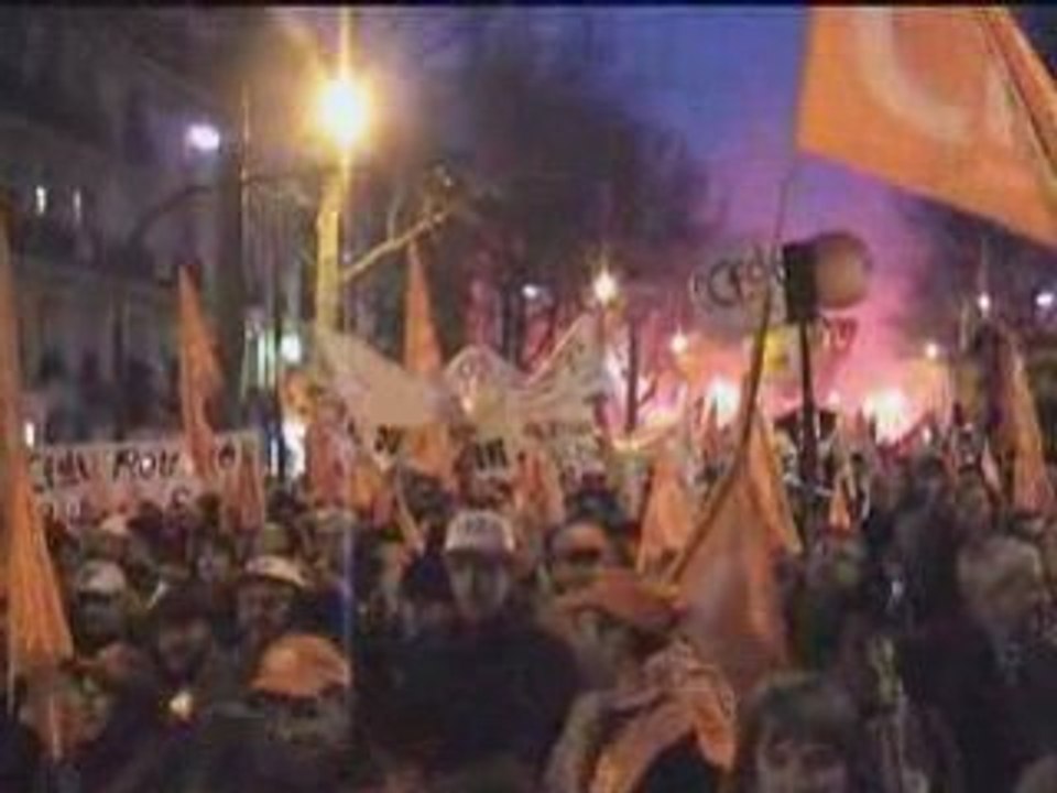 29 janvier 2009  - La CFDT marche dans Paris