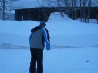 Having fun in the snow