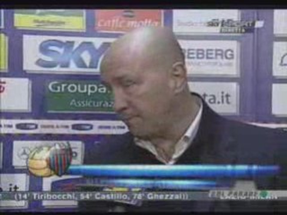 Atalanta-Catania(1-0) interviste a Zenga