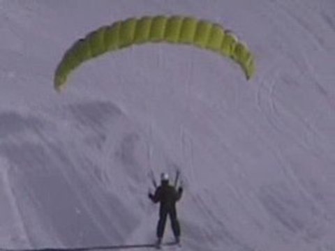 Feeling parapente Speed Riding à Montclar, Janvier 2009