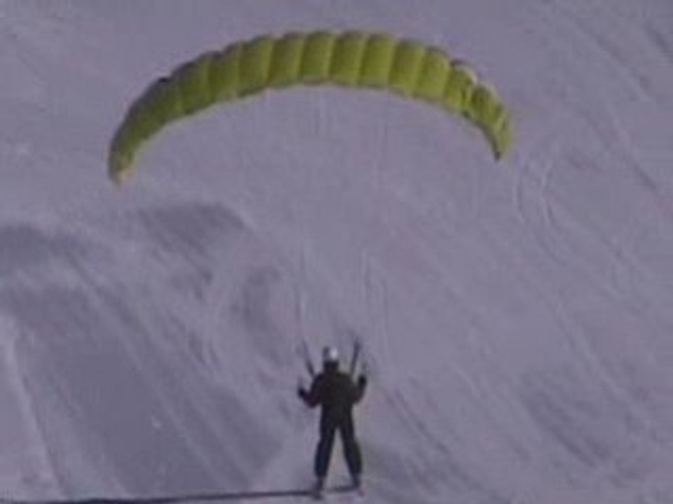 Feeling parapente Speed Riding à Montclar, Janvier 2009