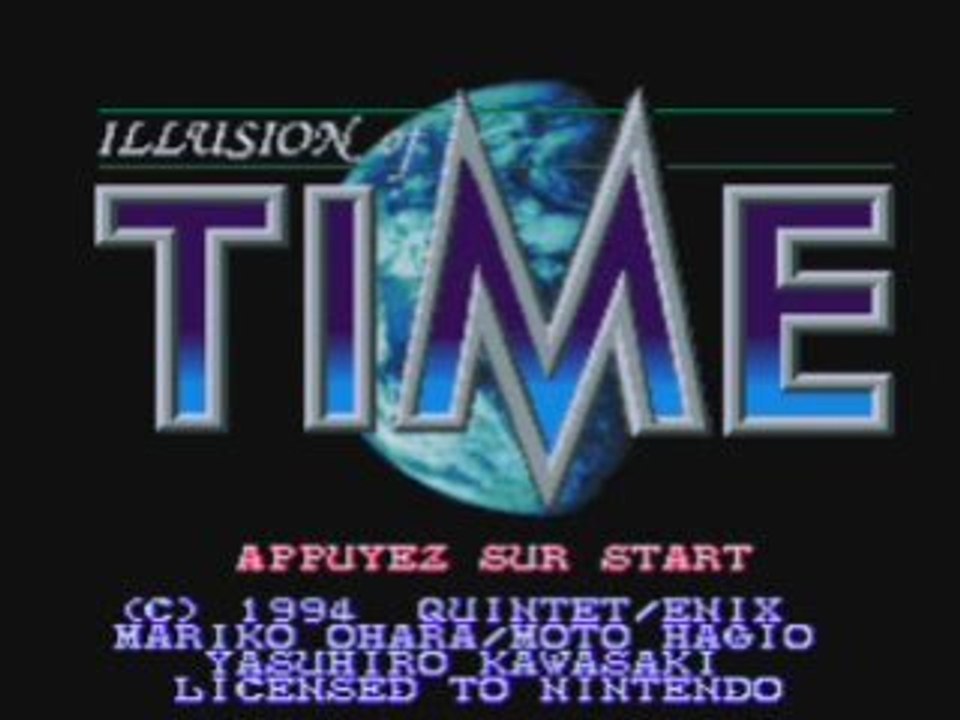 Introduction de Illusion of Time (SNES)
